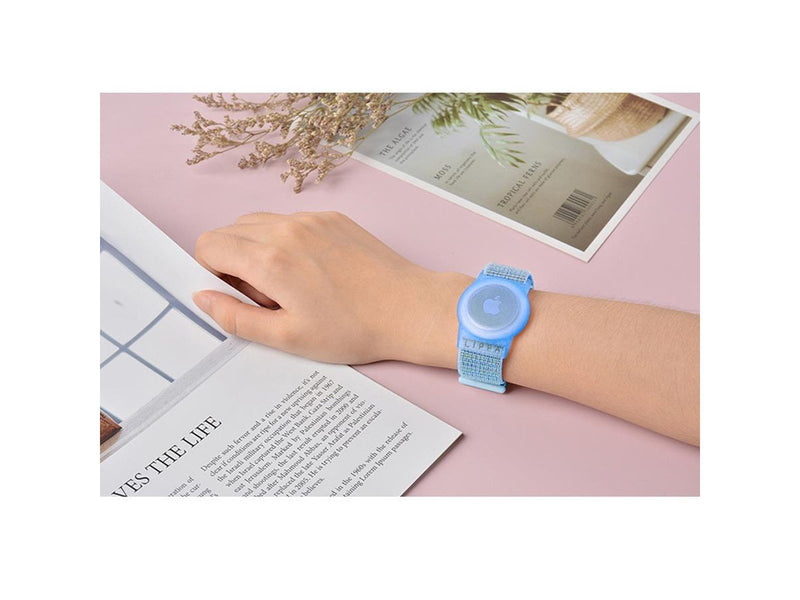 Lippa Nylon Wristband for AirTag and Smart Finder – Blue