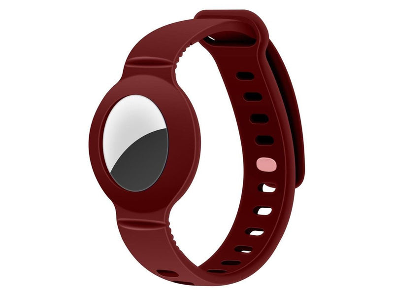 Lippa Silicone Wristband for AirTag and Smart Finder – Red
