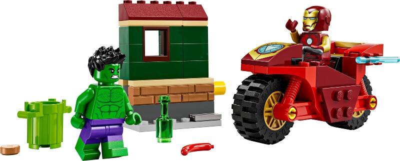 LEGO® Marvel Super Heroes Iron Man mit Bike und der Hulk