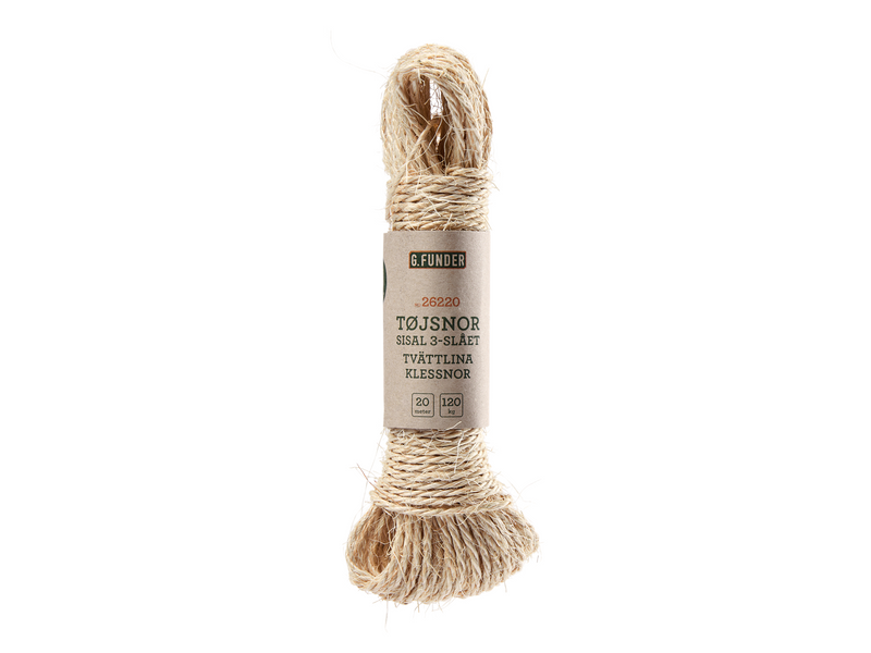 G.Funder Clothesline sisal 3 mm 20 meters