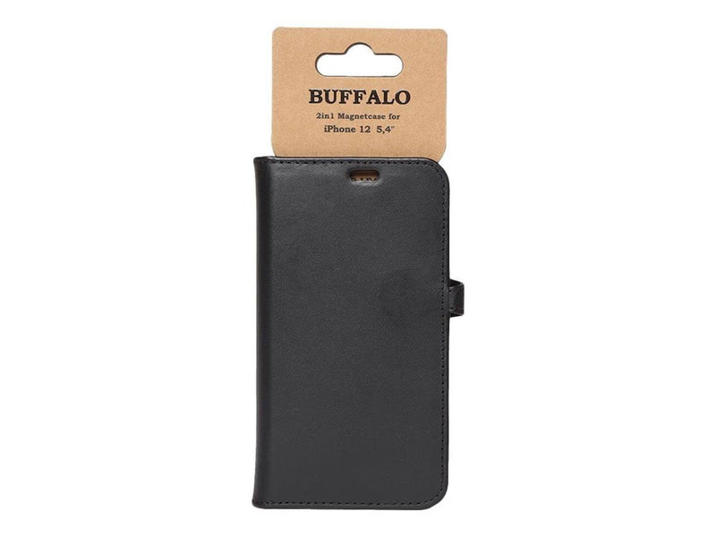 Buffalo Leather Wallet for iPhone 12 Mini - Black