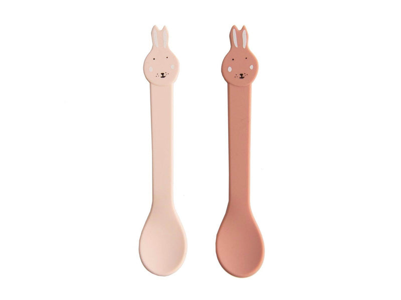 Trixie Baby Silicone Spoon - Mrs. Rabbit 2 pcs.