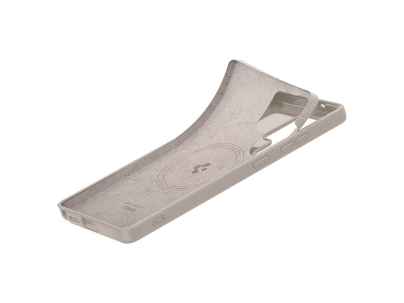 Spigen Silicone Fit MagSafe - Natural Titanium - Samsung Galaxy S25 Ultra