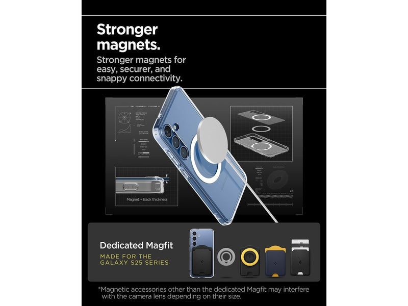 Spigen Ultra Hybrid MagSafe - Clear White - Samsung Galaxy S25