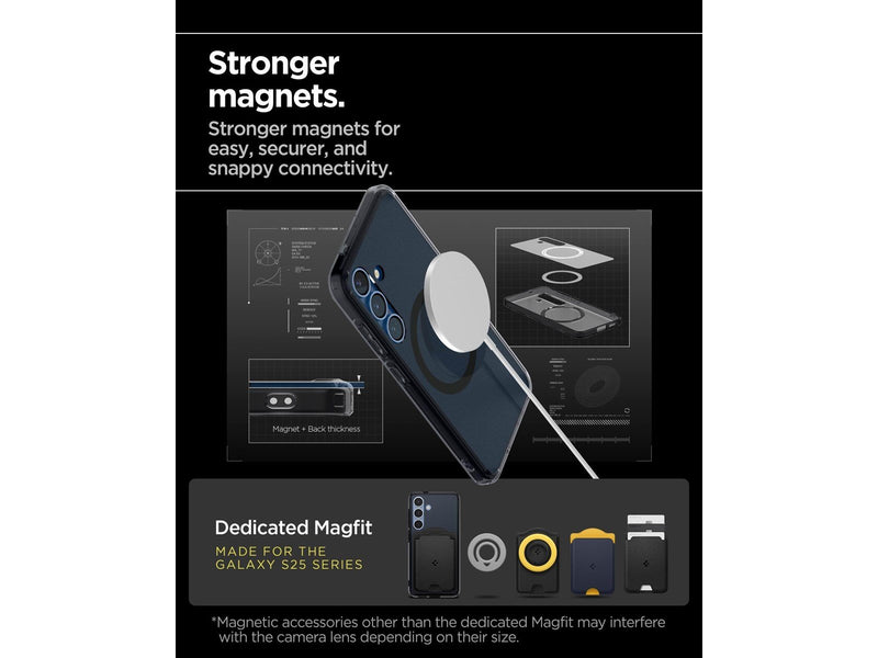 Spigen Ultra Hybrid MagSafe - Frost Black - Samsung Galaxy S25