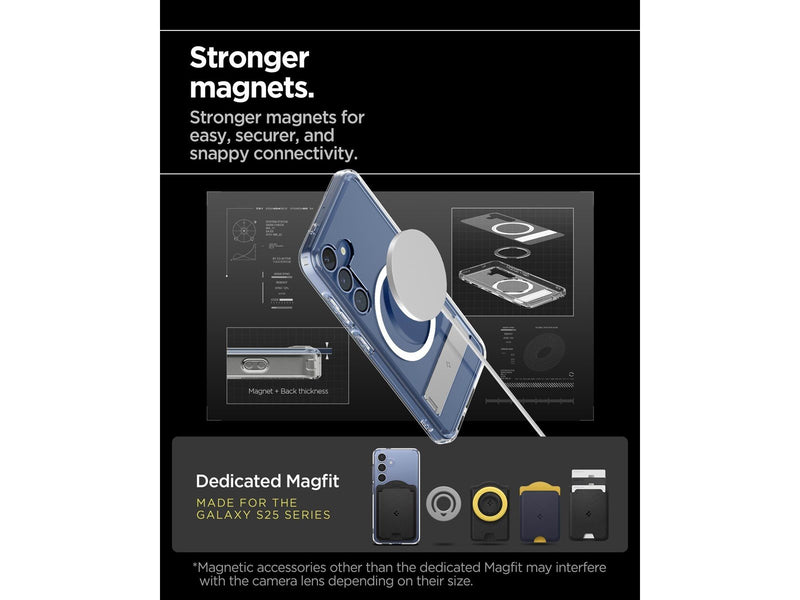 Spigen Ultra Hybrid S MagSafe - Clear White - Samsung Galaxy S25
