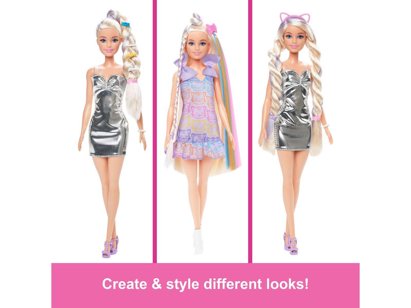 Barbie Fun & Fancy Doll & Accessories Blonde Fashion Doll With Extra-Long Hair & 2 Looks