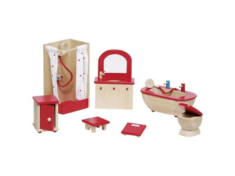 Goki Dollhouse Furniture Bathroom