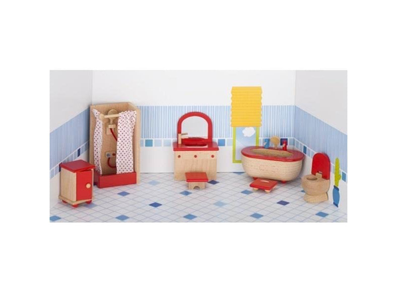 Goki Dollhouse Furniture Bathroom
