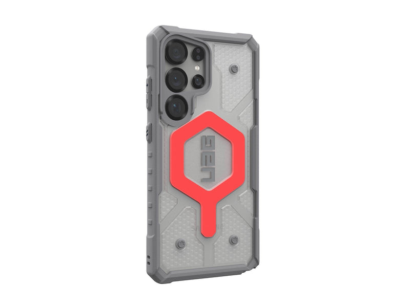 UAG Pathfinder Clear w/Magnet - Active Lava Lanyard - Samsung Galaxy S25 Ultra