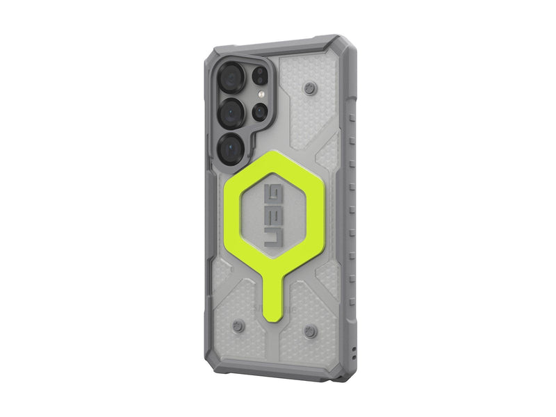 UAG Pathfinder Clear w/Magnet - Active Neon Lanyard - Samsung Galaxy S25 Ultra
