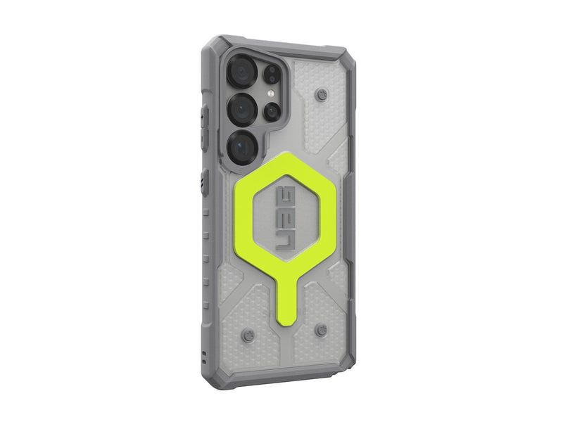 UAG Pathfinder Clear w/Magnet - Active Neon Lanyard - Samsung Galaxy S25 Ultra