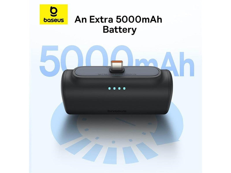 Baseus Powerbank Compact 5000mAh 20W USB-C (black) Powerbank (Akku) - schwarz - 5000 mAh