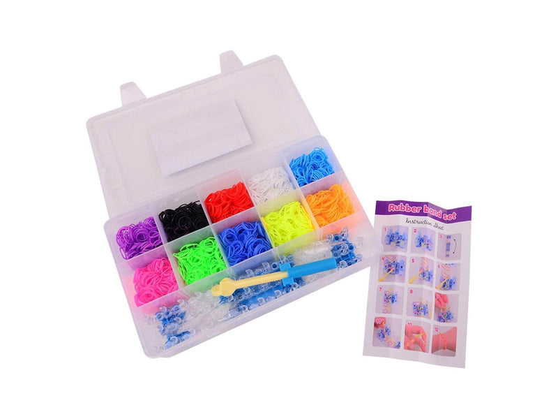 Johntoy - Loom Bands Set in Storage Box 3000pcs.