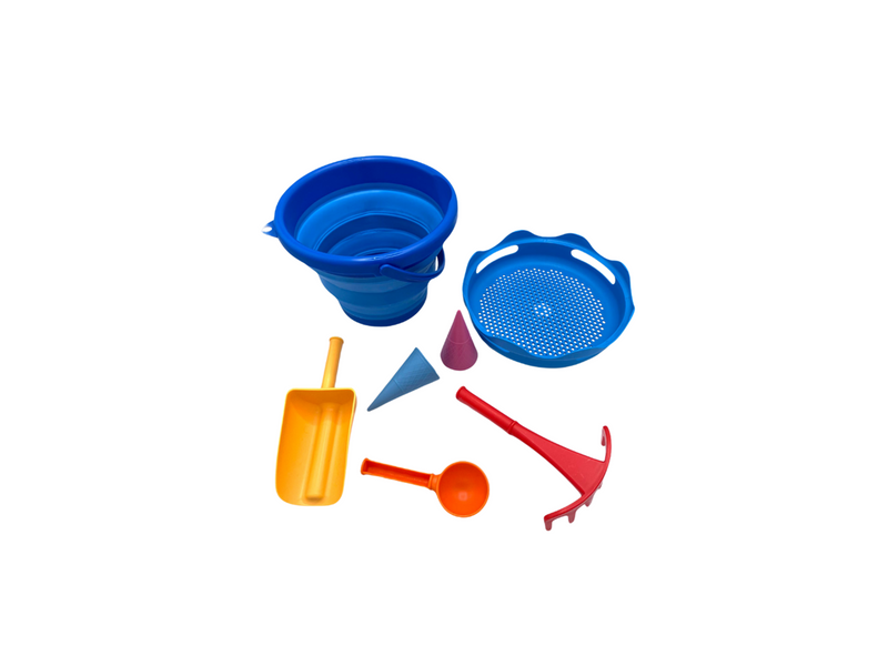 CompactToys 7in1 Sandtoys // Blue