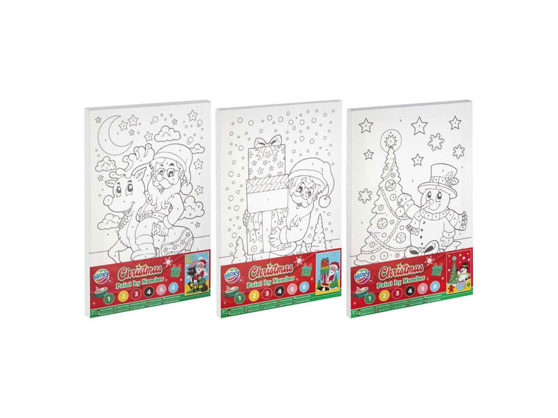 Creative Craft Group Canvas Paint by Number Christmas