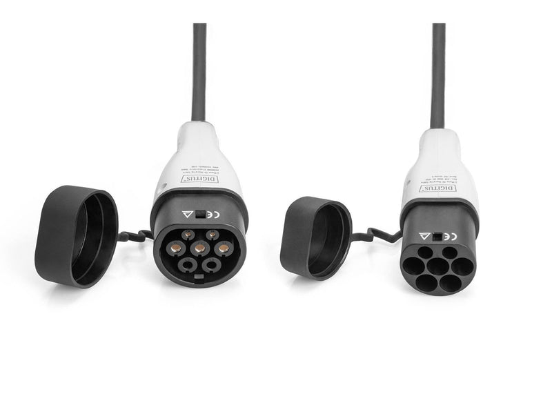 DIGITUS EV Charging Cable - Type 2 - 32A - 7.5m | Three Phase