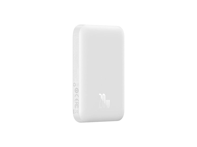 Baseus Magnetic Mini 6000mAh 20W MagSafe Magnetic Power Bank (White) Powerbank (Akku) - Weiß - 6000 mAh
