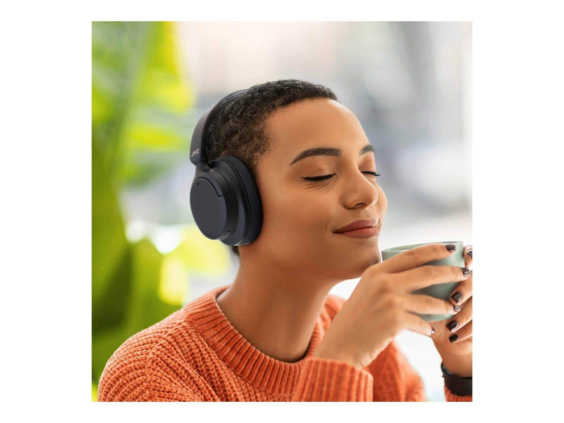 JVC Hybrid Noise Cancelling Over Ear Headphones - Black