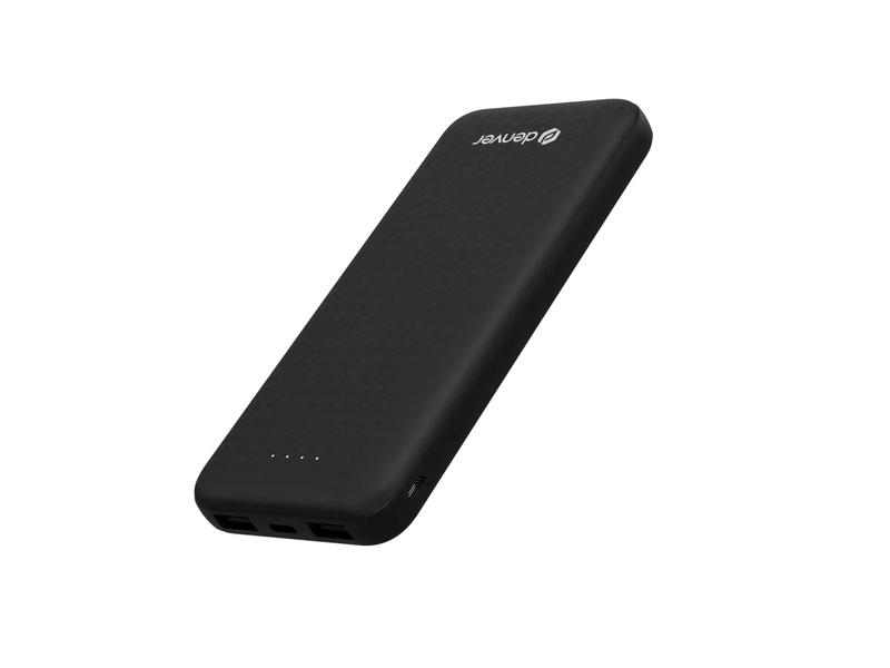 DENVER PSC-20012- Powerbank 20000mAh solar panel - Black Powerbank (Akku) - schwarz - 20000 mAh