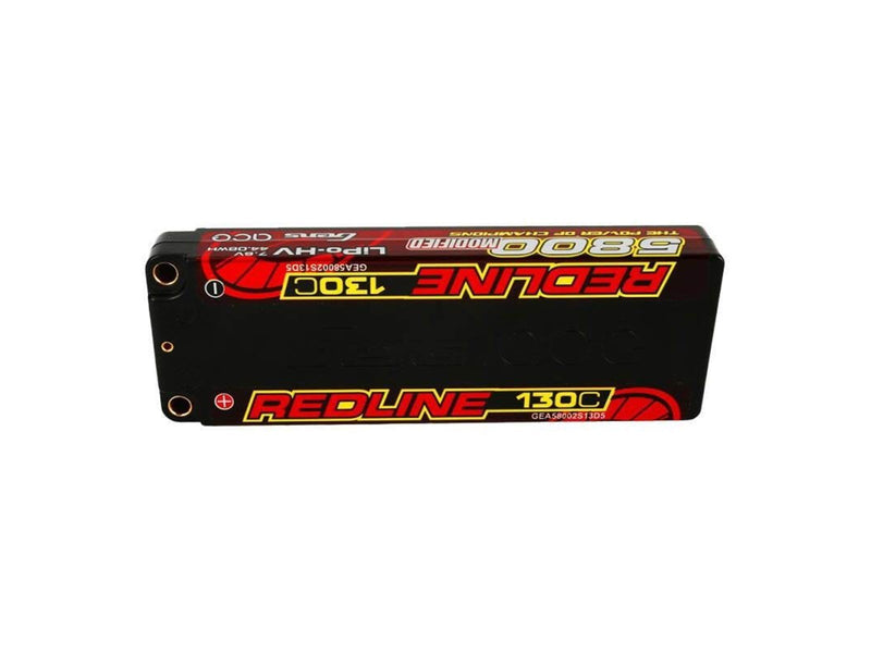 Gens ace &Tattu Redline Series 5800mAh 7.6V 130C 2S1P HardCase 56 HV Ultra LCG LiPo Battery
