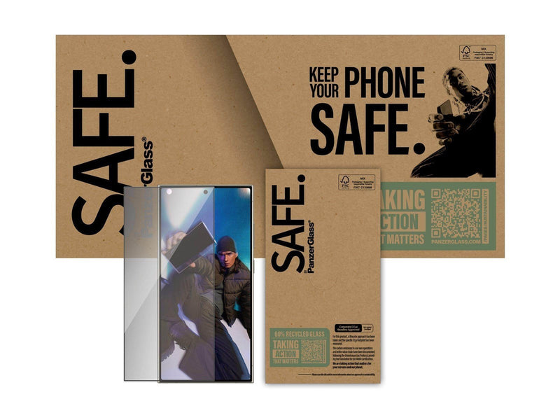 PanzerGlass SAFE. by  - screen protector for mobile phone - ultra-wide fit