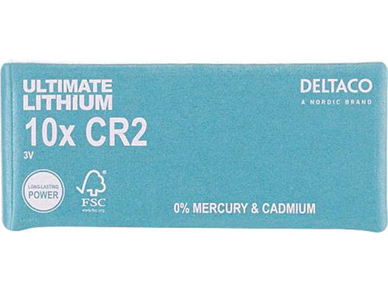 Deltaco Ultimate Lithium Battery CR2 - 10-pack