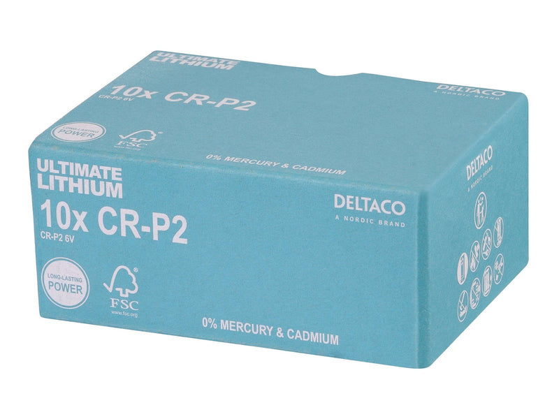 Deltaco Ultimate Lithium Battery CR-P2 - 10-pack