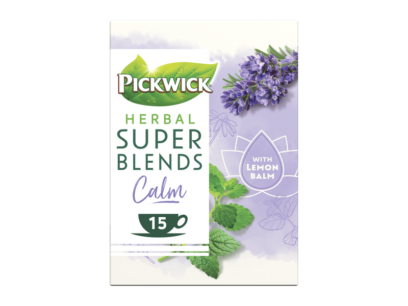 Pickwick Super Blend Calm Tea w. Lemon Balm and Lavender - 15 pcs