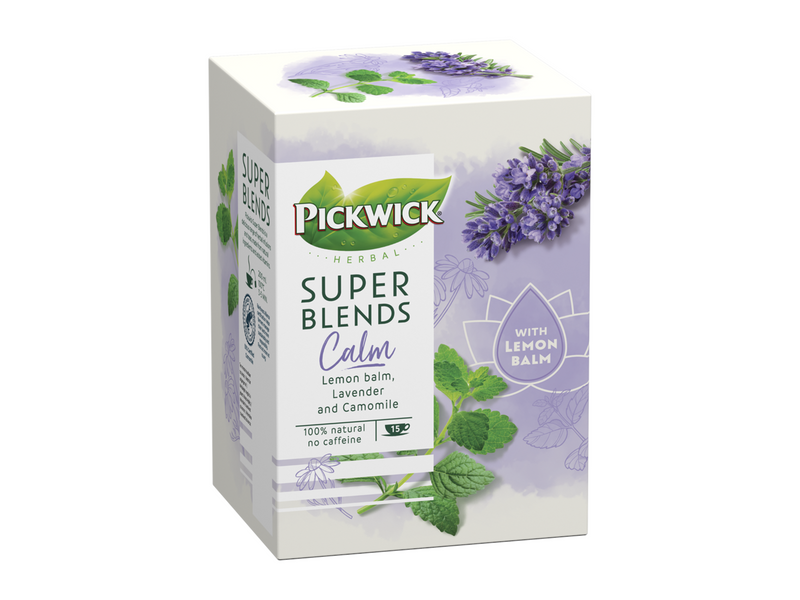 Pickwick Super Blend Calm Tea w. Lemon Balm and Lavender - 15 pcs