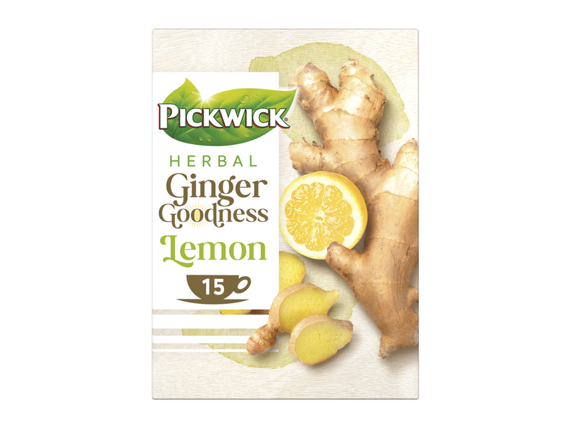 Pickwick Ginger Goodness Lemon Tea w. Lemon and Ginger - 15 pcs