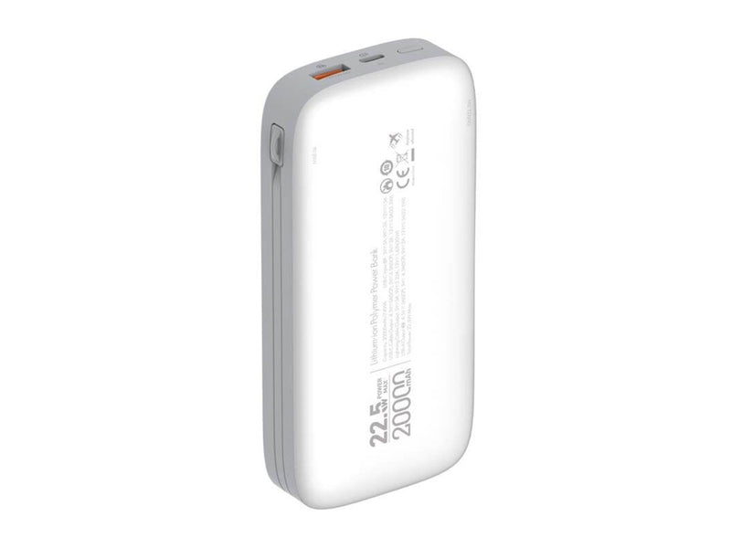 LDNIO PQ20 Powerbank 22.5W 20000mAh USB-C lightning (white) Powerbank (Akku) - Weiß - 20000 mAh