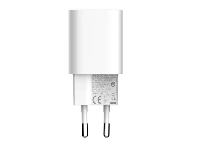 LDNIO A2318M USB USB-C charger for Apple + USB-C - Lightning cable