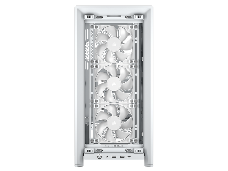 Corsair FRAME 4000D RS (3 white fans) - Gehäuse - Miditower - Weiß