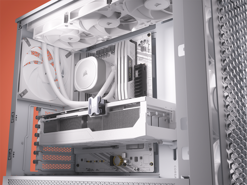 Corsair FRAME 4000D RS (3 white fans) - Gehäuse - Miditower - Weiß