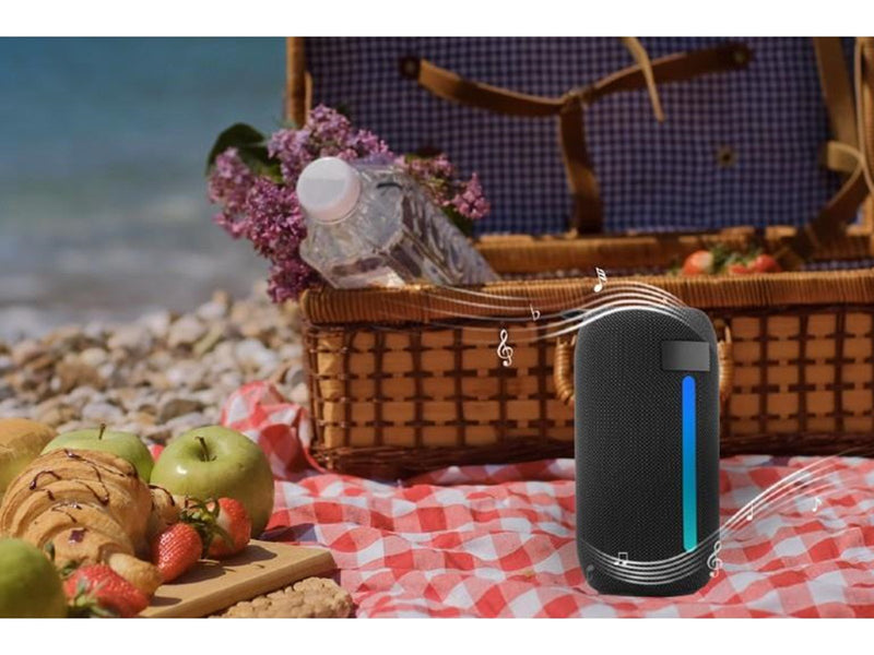 Gembird Bluetooth LED speaker black