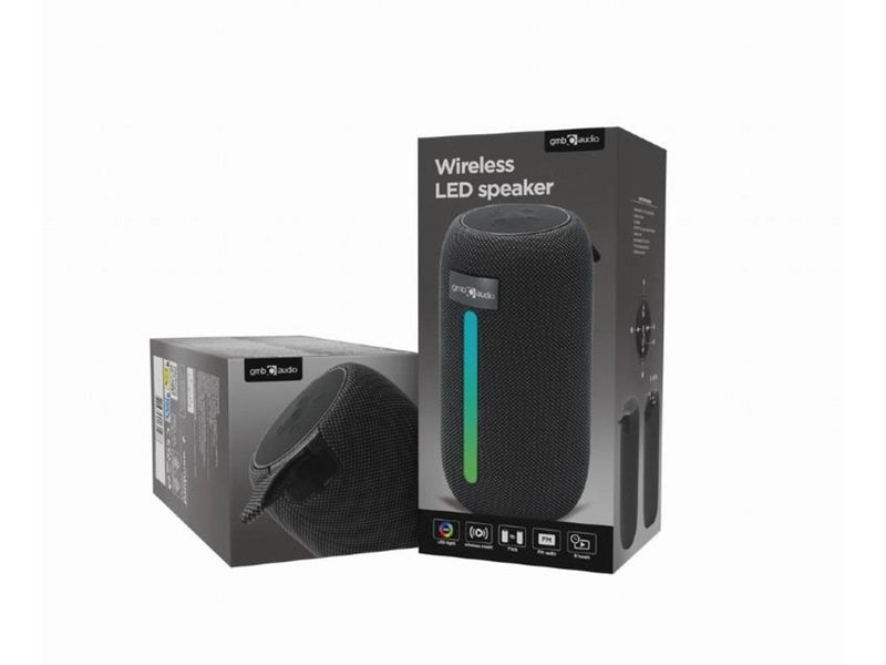 Gembird Bluetooth LED speaker black