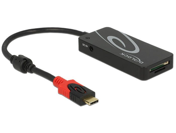 DeLOCK Externer USB 3.1 Gen 1 Type-CHub zu USB Typ-A + SD Card Reader
