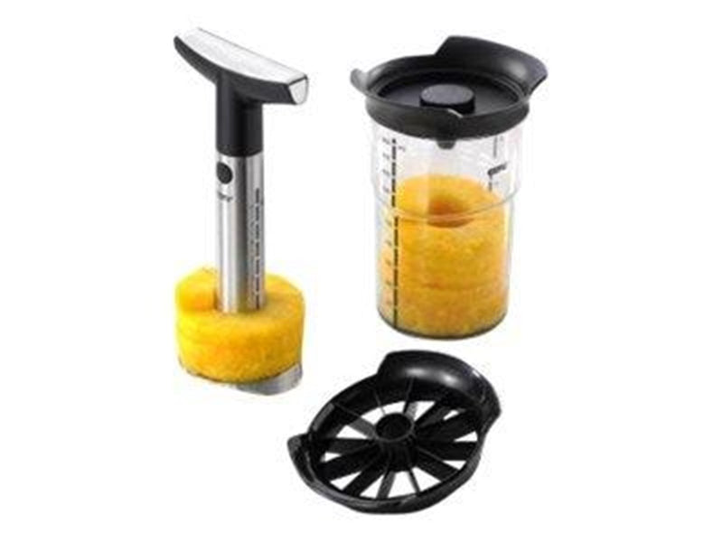 GEFU Pineapple Slicer Professional Plus Incl. Small Piece Cutter And Storage Container