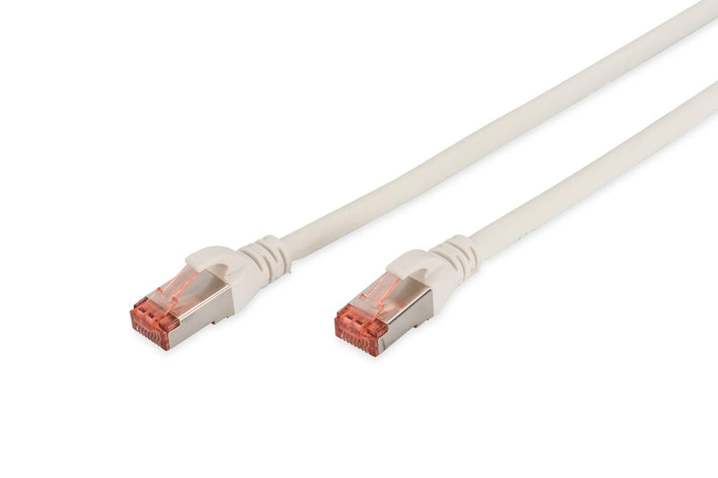 DIGITUS Patch-Kabel RJ-45 (M) zu RJ-45 (M) 10m Kupfer S/FTP Cat 6 weiß (DK-1644-100/WH)