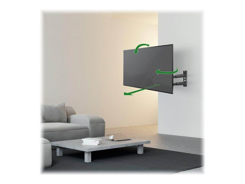 Barkan BM343LP mounting kit - full-motion - for LCD display/ curved LCD display - black 36.2 kg 65" 100 x 100 mm