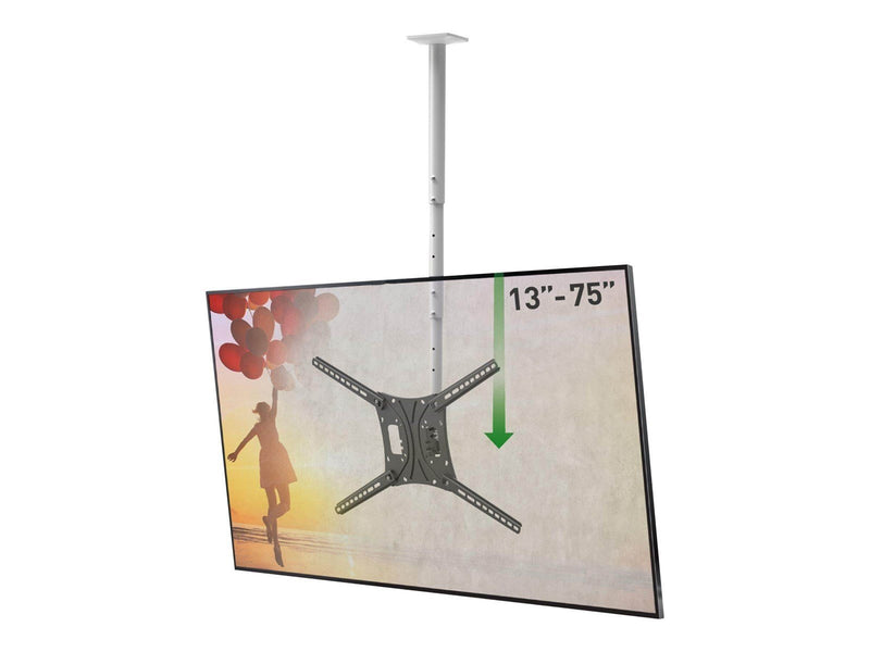 Barkan 4500L mounting kit - full-motion - for TV - long - black and white 43 kg 13"-75" 100 x 100 mm