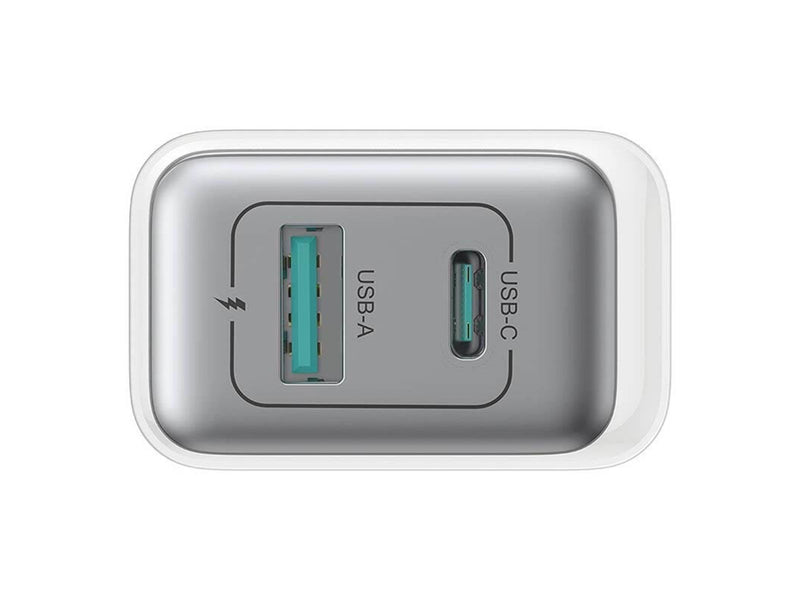 Joyroom TCF15 Dual-Port (A+C) 30W Power Charger (white)