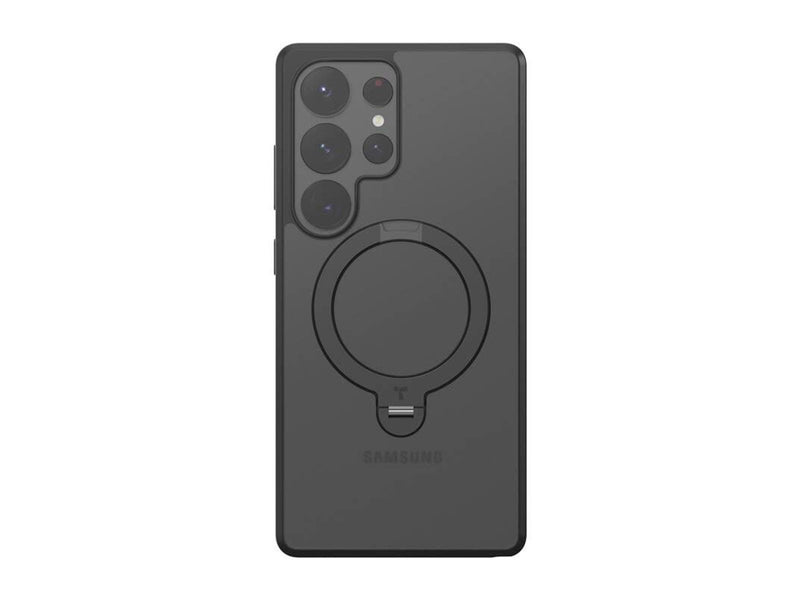 Torras Ostand Spin Series Phone Case for Samsung S25 Ultra (black)