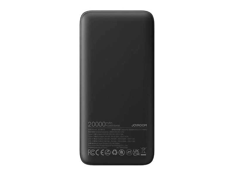 Joyroom Powerbank JR-PBF16 22.5W LED Fast Charging 20000mAh Powerbank (Akku) - schwarz - 20000 mAh