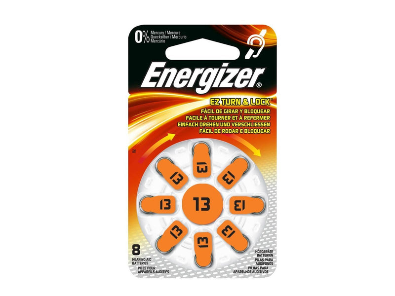 Energizer Hearing Aid Battery Zinc Air 13 - 8 Pack