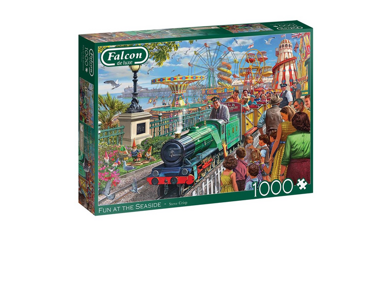 Jumbo Falcon Jigsaw Puzzle - Fun at the Seaside 1000pcs. Boden