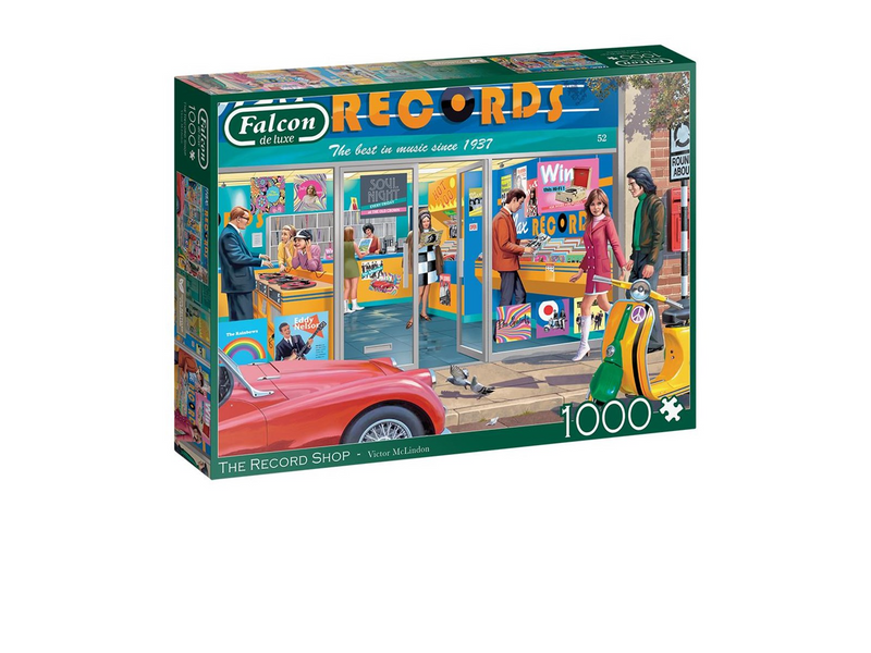 Jumbo Falcon Jigsaw Puzzle - The Record Shop 1000pcs. Boden