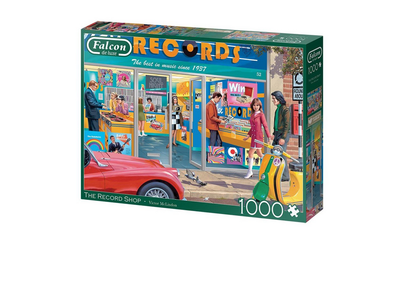 Jumbo Falcon Jigsaw Puzzle - The Record Shop 1000pcs. Boden