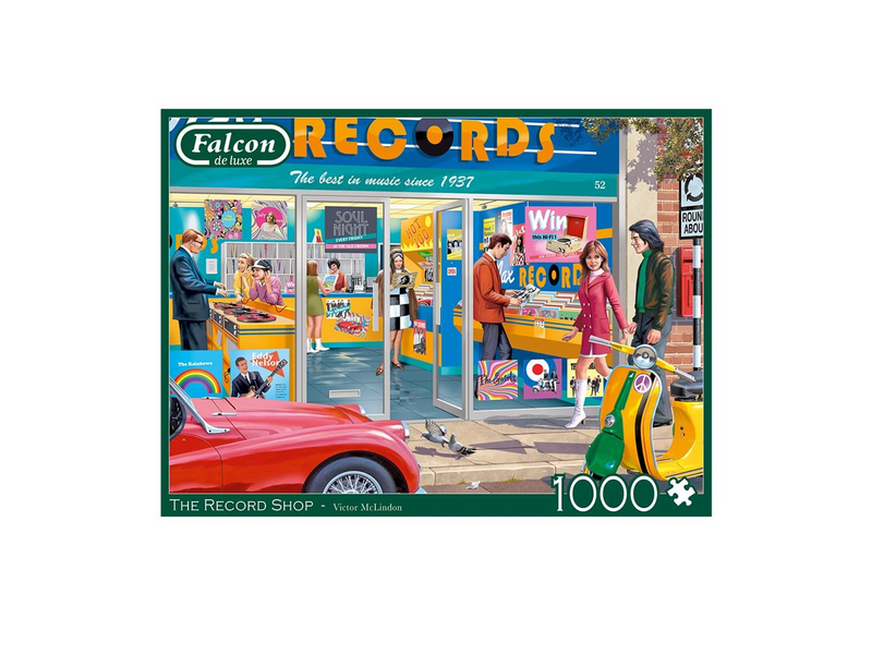 Jumbo Falcon Jigsaw Puzzle - The Record Shop 1000pcs. Boden